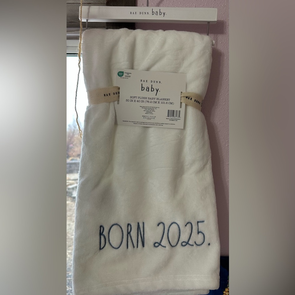 Rae Dunn Soft Plush Baby Blanket 2025